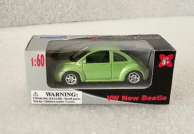 Welly Die Cast Model VW New Beetle Scale 1:60 Green Brand New • $8.50