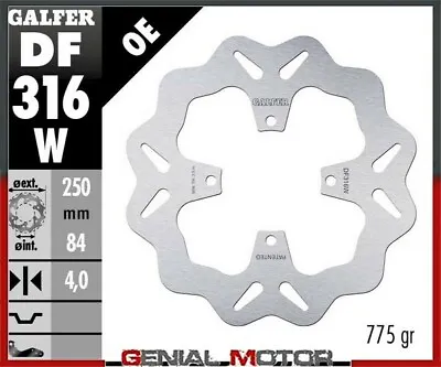 Galfer Brake Discs Rear Wave Fixed 250x4 Mm Suzuki GS 500 E 1996 • $122.48