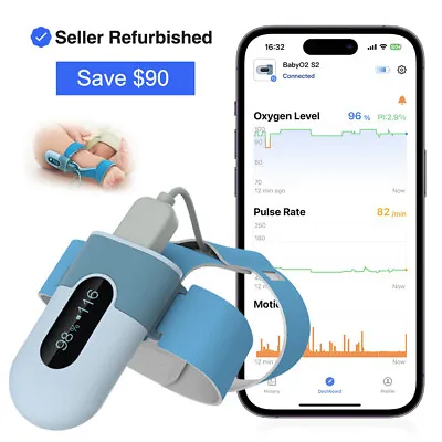 Baby Monitor Refurbished Track Baby’s Heart Rate Oxygen Level And Body Movement • $59.99