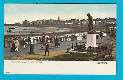 Postcard - Kent - Lifeboat  Statue  Marine  Terrace  Margate • £2.95