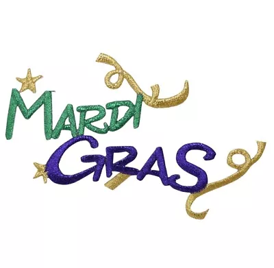$3.75 • Buy Mardi Gras Applique Patch - New Orleans, Louisiana Badge 4  (Iron On)
