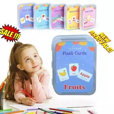 Baby Book First Words Picture Flash Cards Kids Educational Pre School Learning • £4.46