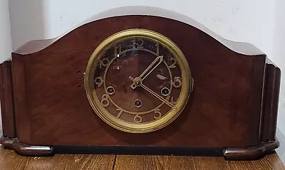 Antique German 8 Day Mantel Clock With 4/4 Westminster Chime • $86