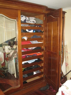 $2000 • Buy Antique Wardrobe Bespoke Australian Made In Tasmanian Blackwood
