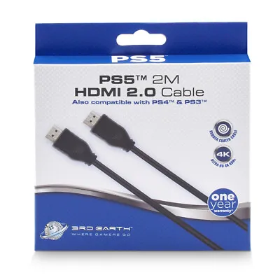 $22 • Buy 3rd Earth Male To M Cable 4K HDMI 2.0 Connector Adapter Cord For PlaySation