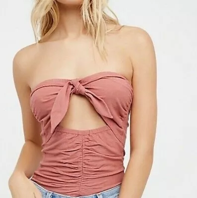 Intimately Free People Bow Wow Pink Tube Top Size M • $20