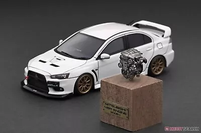 Ignition Model Mitsubishi Lancer Evolution X CZ4A 1/43 White Web Ltd W/Engine • $317.78