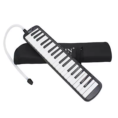 37 Key Melodica Instrument Air Piano Keyboard With Mouthpiece Carrying Bag C4U0 • $32.49