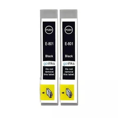 £6.55 • Buy 2 Black Ink Cartridges For Epson Stylus Photo PX650, PX730WD, R265, RX585
