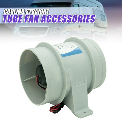 $24.91 • Buy 1x 4 Inch Boat In Line Bilge Blower Marine Cabin Air Ventilation Fan 12V 235CFM