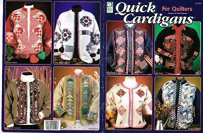 Quick Cardigans For Quilters Beth Wheeler Pattern Book 8 Designs Jacket 1997 VTG • $11.89