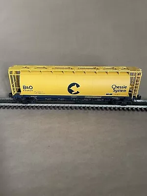 Atlas Big O Rolling Stock Chessie /C&O/B&O ACF 6-Bay Cylindrical Hopper 🔥 • $45