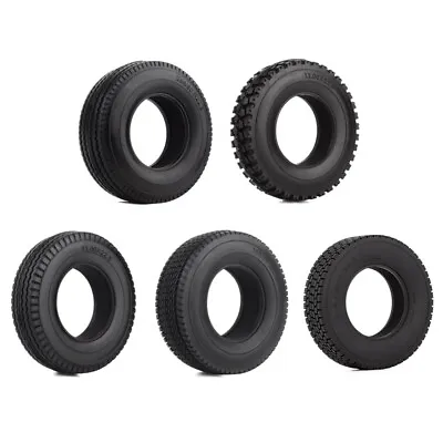 INJORA 4PCS Tires Tyre W/ Foam Sponge For 1/14 Scale Tamiya Tractor Truck RC Car • $14.49