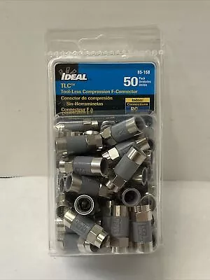 Ideal 85-168 TLC Tool-Less RG-6 Compression Connector 50/Pack • $28.79