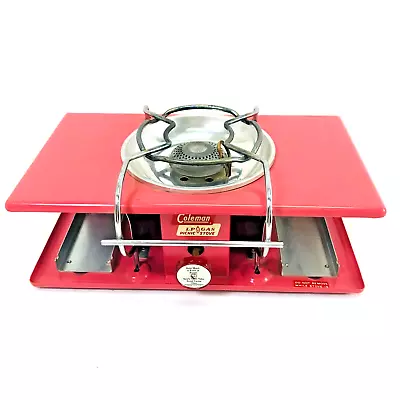 1960s Vintage Pink Coleman LP Gas 12 X 7 X 4  Picnic Stove Camping Grill • $20.50