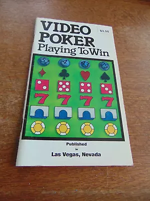 Video Poker Playing To Win Booklet-las Vegas Nevada- Jimmy Kizzire • $9.99
