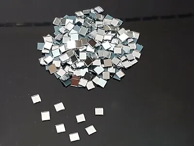 1000 Pieces Silver Glass Mirror Tiles Size 0.5 X 0.5cm Art&Craft 1 Mm Thick  • £9.99