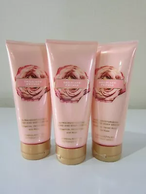 LOT 3 Victoria Secret DELICATE PETALS Ultra-Moisturizing Hand Body Cream 6.7 Oz • $48.99