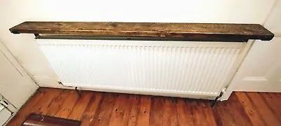 Handmade Scaffolding Desk Radiator  Shelf With Waxed Finish And Brackets - • £29