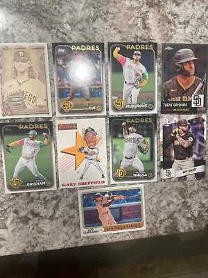 Lot Of 9 2024 And 2023 San Diego Padres Baseball Cards • $5.99