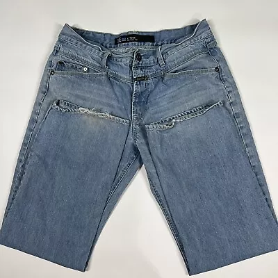 Marithe Francois Girbaud Jeans Mens 34 X Edge Relaxed Fit Blue Zip Button • $36