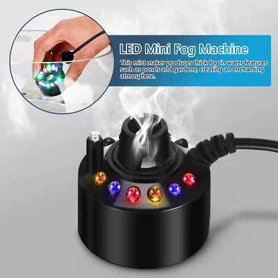 12 LED Air Humidifier Ultrasonic Mist Maker Fogger Water Fountain Pond Atomizer • $13.99