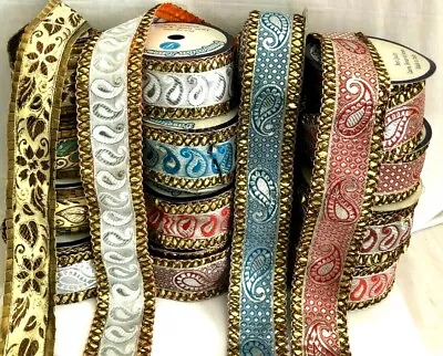 £3.05 • Buy A18) 2 Yards  Trimming  Lurex  Embroidery Ribbon Braid Haberdashery Sewing Craft