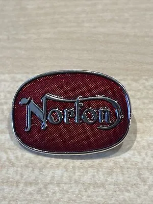 Red Norton Motorcycle Pin Badge RHPS Rocky Horror Ace Cafe Racer Outlaw Biker • £6