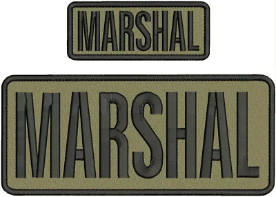 Marshal Emb Patch 4x10 And 2x5 Hook On Back  Coyote Tan/blk • $15.99