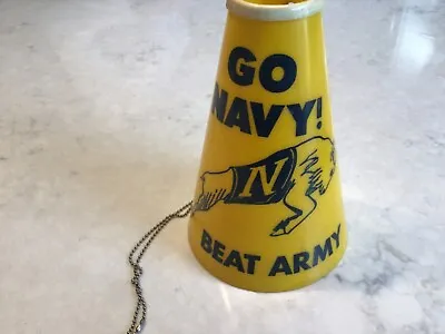 Vintage Go Navy Beat Army Megaphone Very Very Good To Excellent Condition • $39