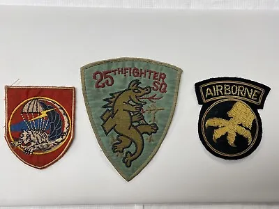 Military Patch Lot Of (-3-) REPRODUCTIONS • $59.95