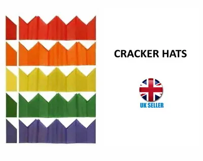 Cracker Hats Mixed Colours Make Your Own Christmas Crackers Xmas Party Paper Hat • £10.99