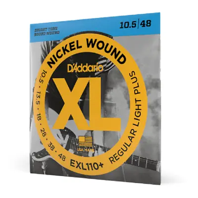 D'Addario EXL110+ Regular Light Plus XL Nickel Electric Guitar Strings 10.5-48 • $8.35