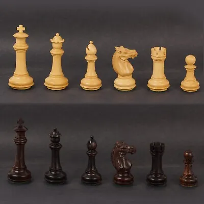 4  Weighted Rosewood Phalanx Staunton Chess Pieces • $150