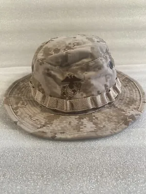 8415-01-485-8141 USMC Desert Field Cover MARPAT Boonie Hat. Medium • $15.95