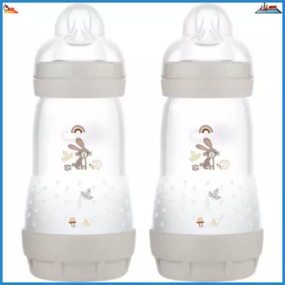 MAM Easy Start Self Sterilising Anti-Colic Baby Bottle Pack Of 2 -2 X 260 Ml New • £16.99