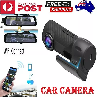 $44.98 • Buy 1080P HD Car DVR Camera Angle Lens Dash WIFI Cam Front And Rear Video Recorder