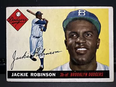 1955 Topps Baseball HOF-#50 Jackie Robinson Brooklyn Dodgers • $420