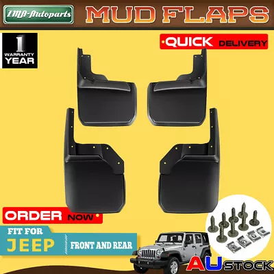 4Pcs For Jeep Wrangler JK 07-16 Sport Utility Mud Flaps Splash Guards Mudflaps • $48.50