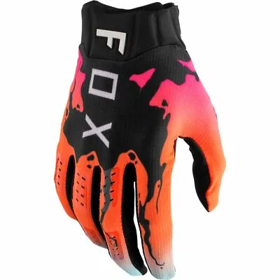 Fox Racing Flexair Pyre Mx Gloves - Black/orange/pink - Motocross/offroad • $33.95