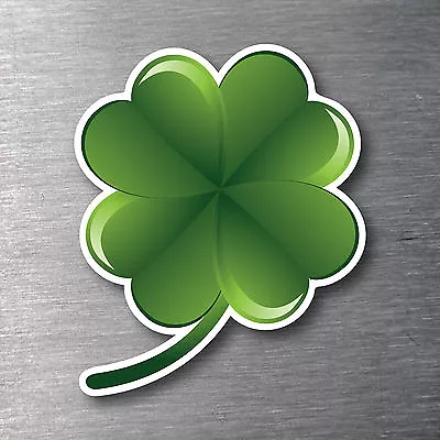 Lucky 4 Leaf Clover Sticker 100mm Water & Fade Proof Vinyl Laptop Car Irish • $4.53