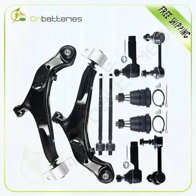 For Nissan Maxima Infiniti I35 10Pcs Front Lower Control Arms Sway Bars Tie Rods • $91.67