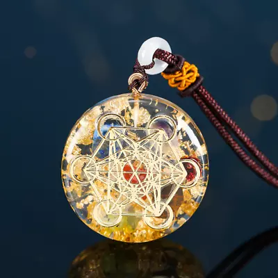 Orgonite Pendant Necklace Metatron Cosmic Healing Necklace • $13.49