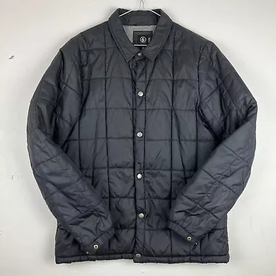 Volcom Puff Button Jacket Coat 600mm Polyester Pockets Mens Size Medium M • $18.40
