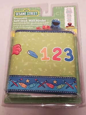 Sesame Street Elmo Removable Self Stick Peel And Stick Wall Border ABC 123 • $21.99