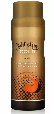 Addiction GOLD Man Deodorant Body Spray 150ml For Mens Great Fragrance • £7.49