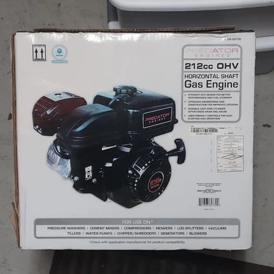 $189.95 • Buy NEW 212cc PREDATOR Gas ENGINE Mower Pressure Washers Generator GO CARTS In BOX