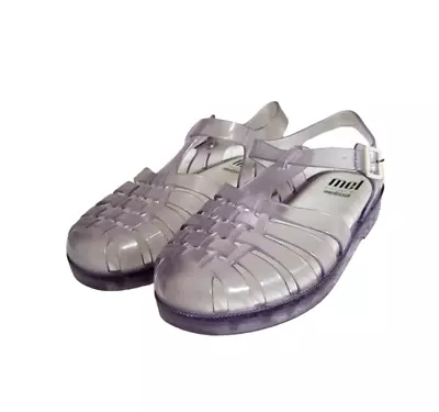 Mel Dreamed By Melissa Clear Possession Jelly Fisherman Sandal US Size 2 • $34.99