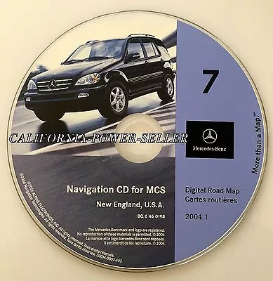 2002 Mercedes Ml55 Ml320 Ml430 Ml500 Navigation Map Cd 7 Vt Ct Ma Me Nh Ri Ny Nj • $80