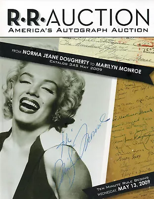 Autograph Auction Catalog  R R  2009 Marilyn Monroe Tiger Woods Cy Young Elvis • $16.19